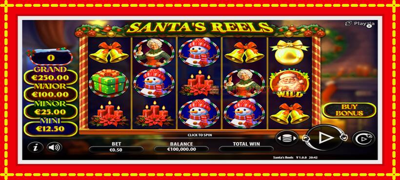 Slot machine Santas Reels with access to free game online, picture 2