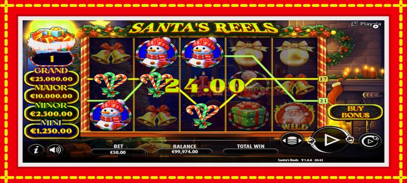 Slot machine Santas Reels with access to free game online, picture 3