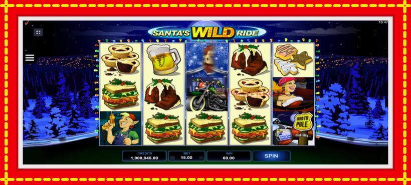 Slot machine Santas Wild Ride with access to free game online, picture 3