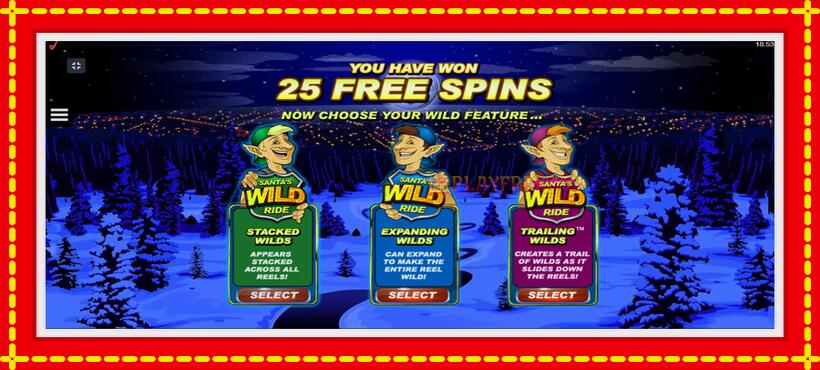 Slot machine Santas Wild Ride with access to free game online, picture 4