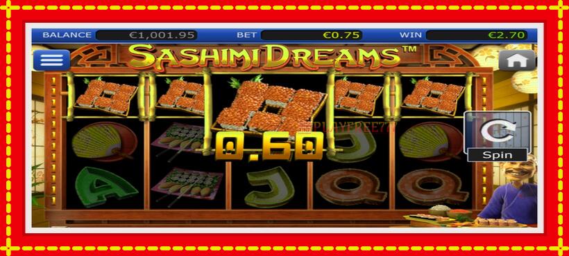 Slot machine Sashimi Dreams with access to free game online, picture 2