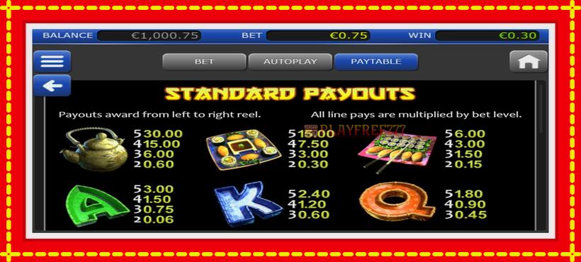 Slot machine Sashimi Dreams with access to free game online, picture 3