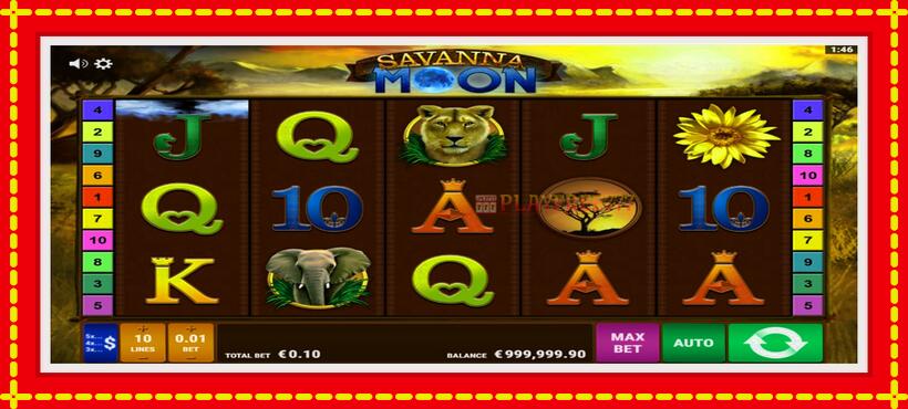 Slot machine Savanna Moon with access to free game online, picture 2