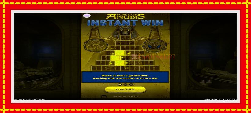 Slot machine Scale of Anubis with access to free game online, picture 1