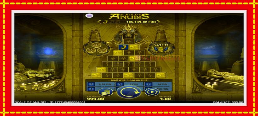 Slot machine Scale of Anubis with access to free game online, picture 2