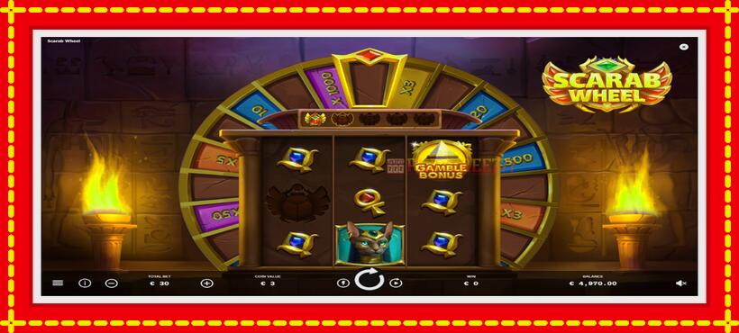 Slot machine Scarab Wheel with access to free game online, picture 1