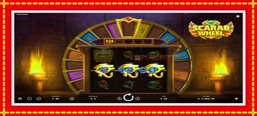 Slot machine Scarab Wheel with access to free game online, picture 2