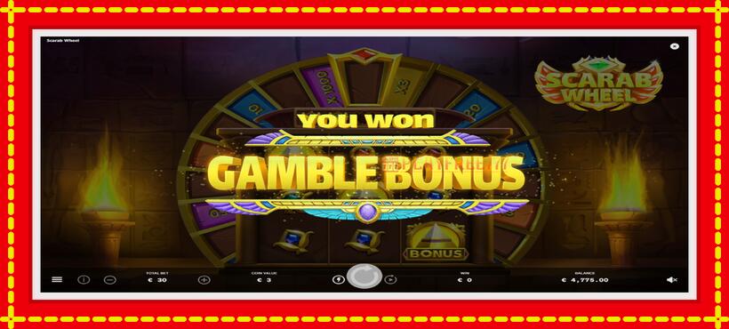 Slot machine Scarab Wheel with access to free game online, picture 3