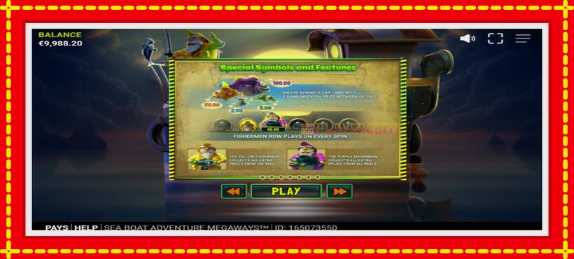 Slot machine Sea Boat Adventure Megaways with access to free game online, picture 4