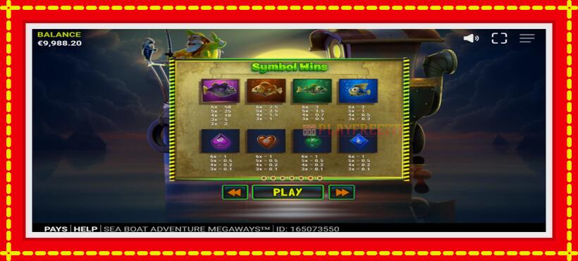 Slot machine Sea Boat Adventure Megaways with access to free game online, picture 5