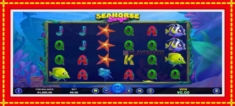 Slot machine Seahorse Surge with access to free game online, picture 1