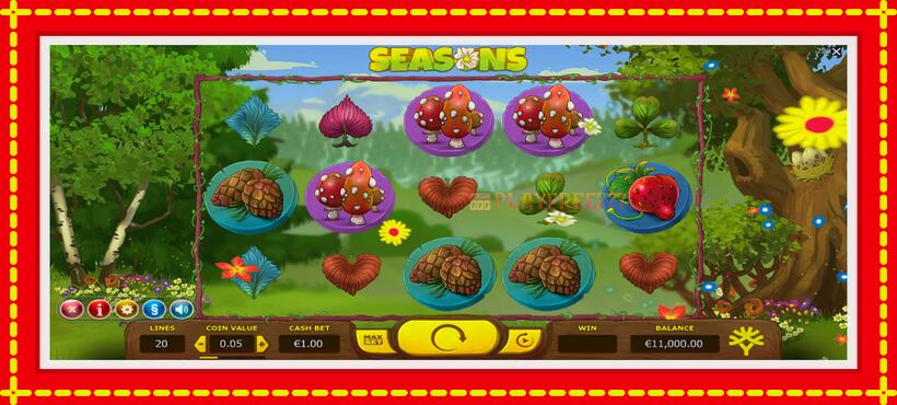 Slot machine Seasons with access to free game online, picture 2