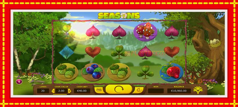 Slot machine Seasons with access to free game online, picture 3