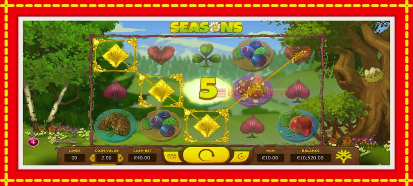 Slot machine Seasons with access to free game online, picture 4