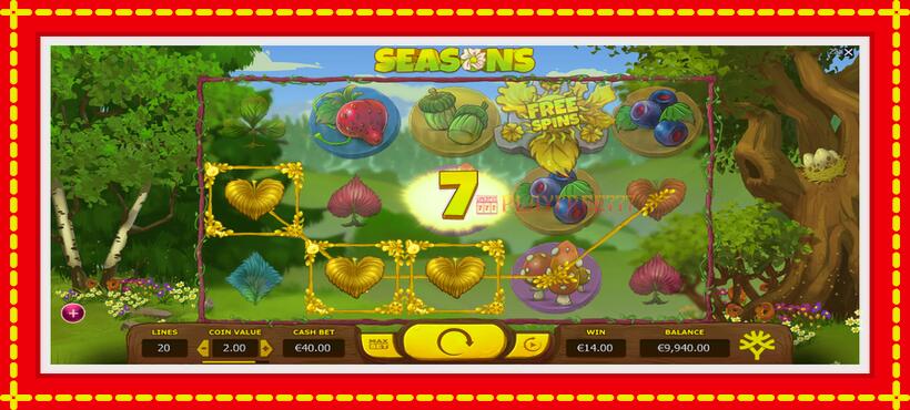 Slot machine Seasons with access to free game online, picture 5