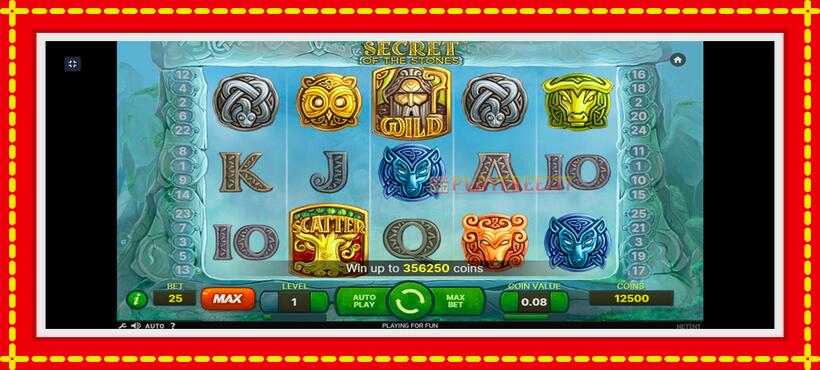 Slot machine Secret of the Stones with access to free game online, picture 1