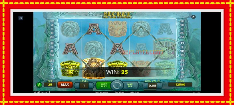 Slot machine Secret of the Stones with access to free game online, picture 2