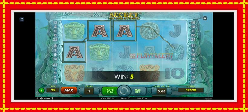 Slot machine Secret of the Stones with access to free game online, picture 4