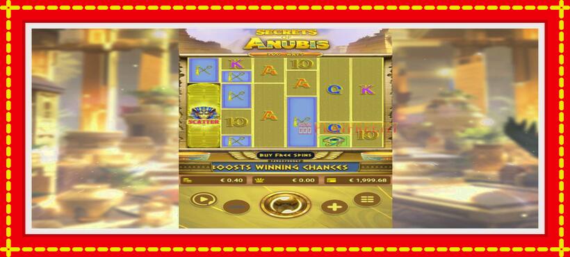 Slot machine Secrets of Anubis with access to free game online, picture 3