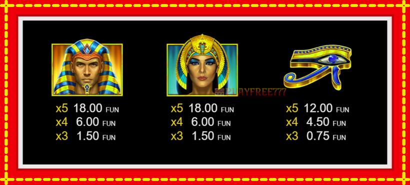 Slot machine Secrets of Cairo with access to free game online, picture 4