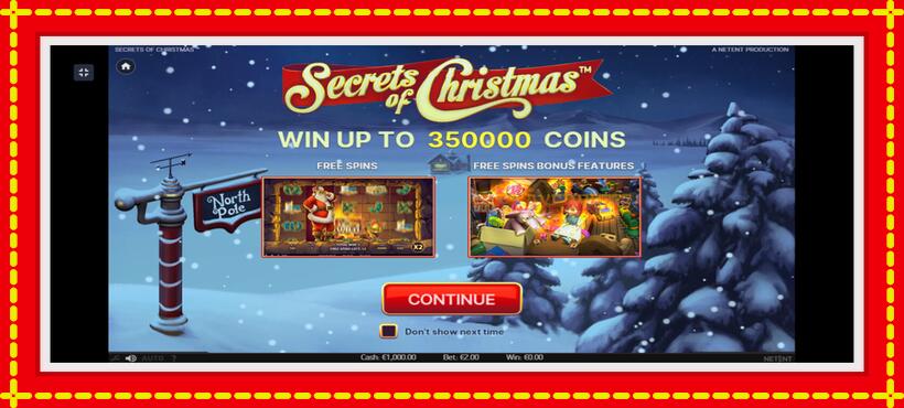 Slot machine Secrets of Christmas with access to free game online, picture 1