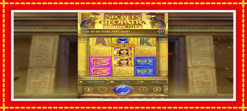 Slot machine Secrets of Cleopatra with access to free game online, picture 1