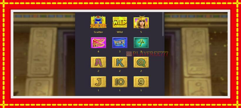 Slot machine Secrets of Cleopatra with access to free game online, picture 6