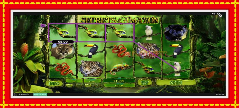 Slot machine Secrets of the Amazon with access to free game online, picture 4