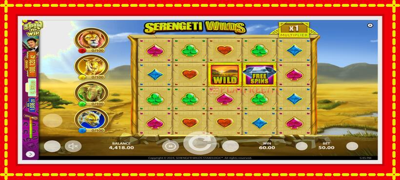 Slot machine Serengeti Wilds with access to free game online, picture 4