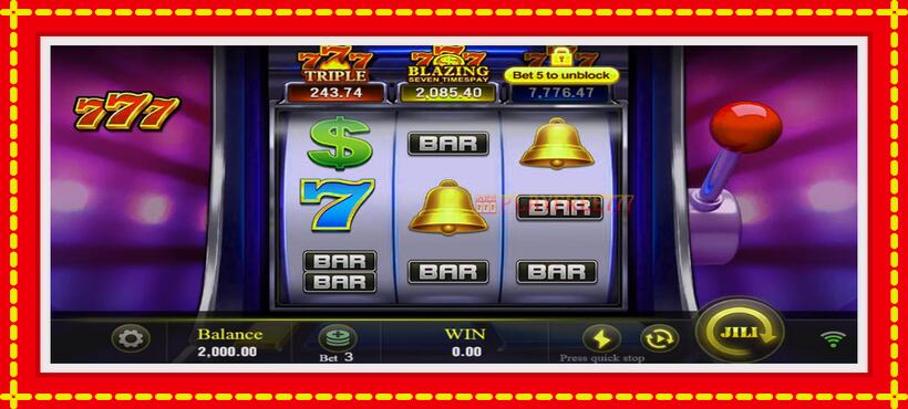 Slot machine Seven Seven Seven with access to free game online, picture 1