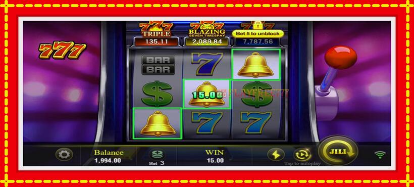 Slot machine Seven Seven Seven with access to free game online, picture 2