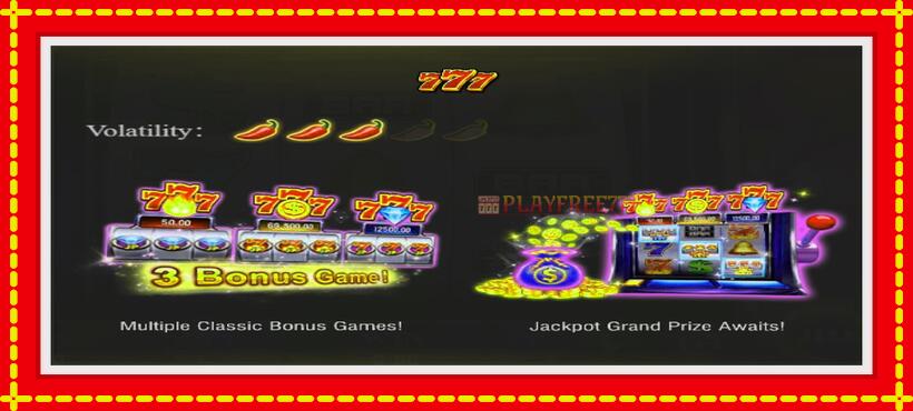 Slot machine Seven Seven Seven with access to free game online, picture 3