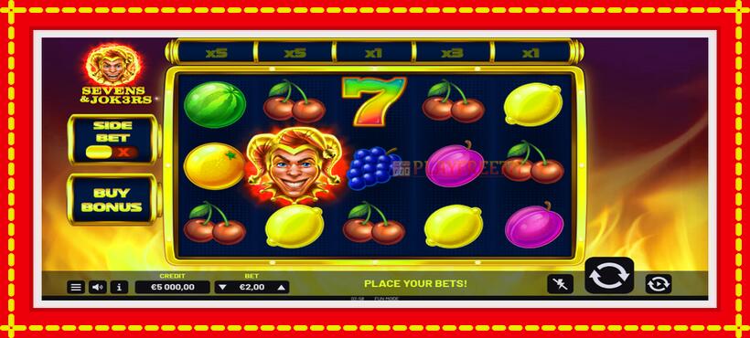 Slot machine Sevens & Jok3rs with access to free game online, picture 2