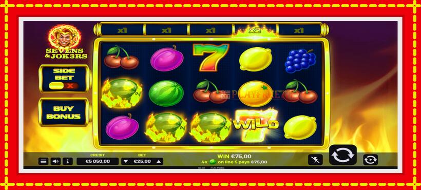 Slot machine Sevens & Jok3rs with access to free game online, picture 4