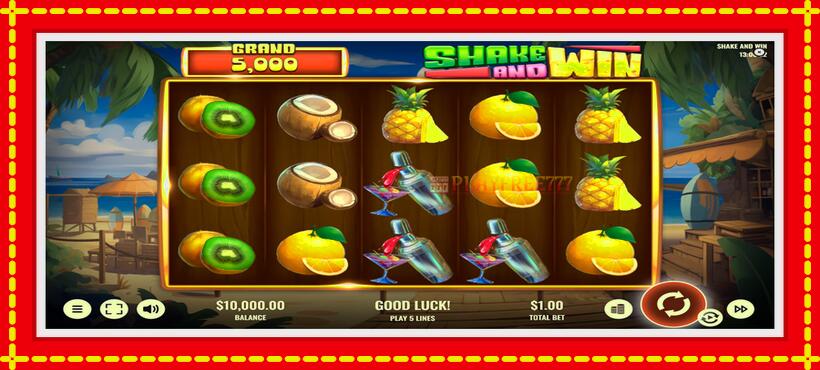 Slot machine Shake and Win with access to free game online, picture 1