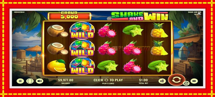 Slot machine Shake and Win with access to free game online, picture 4