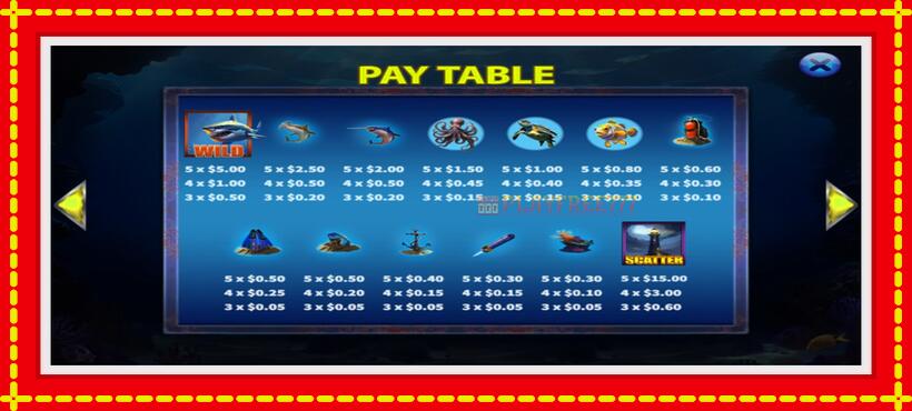 Slot machine Shark Bite with access to free game online, picture 7