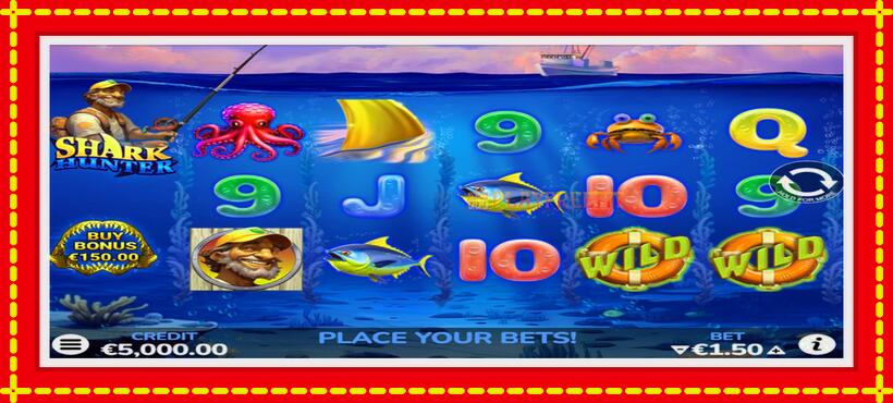 Slot machine Shark Hunter with access to free game online, picture 1