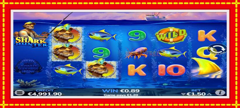 Slot machine Shark Hunter with access to free game online, picture 3