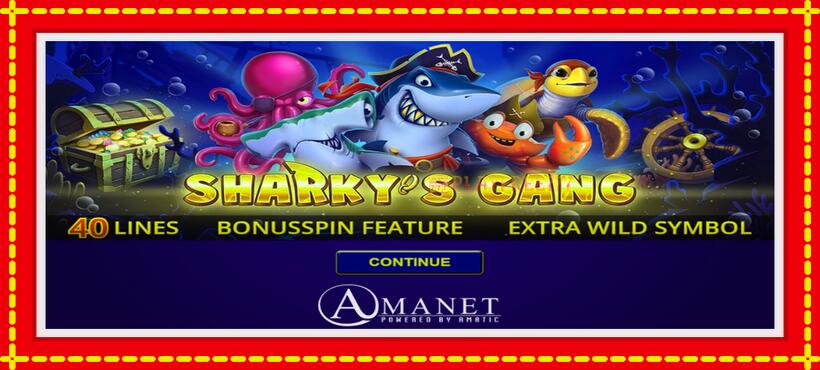 Slot machine Sharkys Gang with access to free game online, picture 1