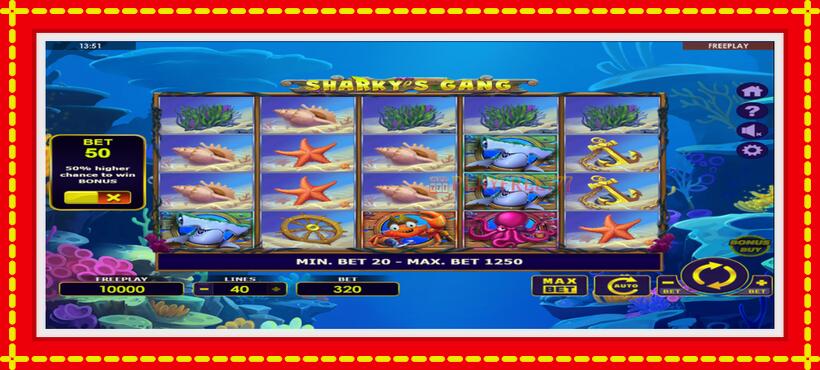 Slot machine Sharkys Gang with access to free game online, picture 2