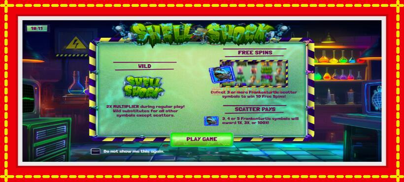 Slot machine Shell Shock with access to free game online, picture 1