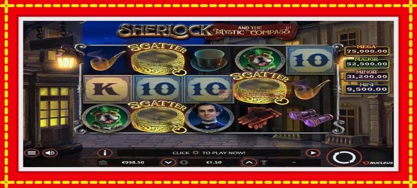 Slot machine Sherlock and the Mystic Compass with access to free game online, picture 2