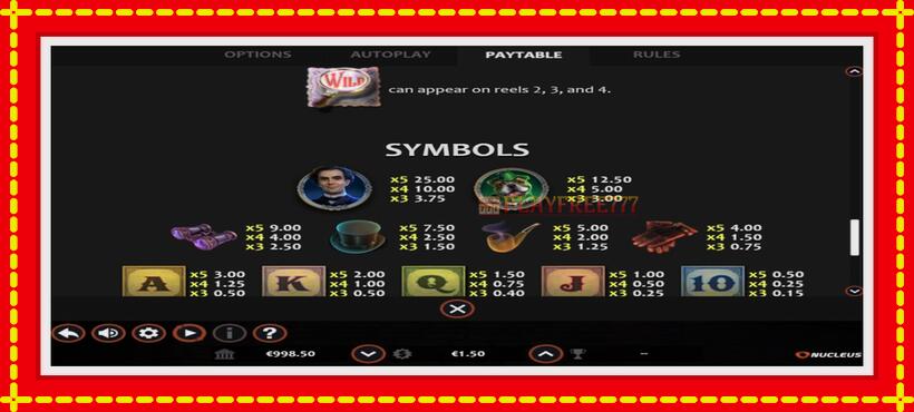 Slot machine Sherlock and the Mystic Compass with access to free game online, picture 5