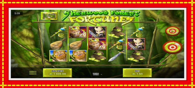 Slot machine Sherwood Forest Fortunes with access to free game online, picture 1