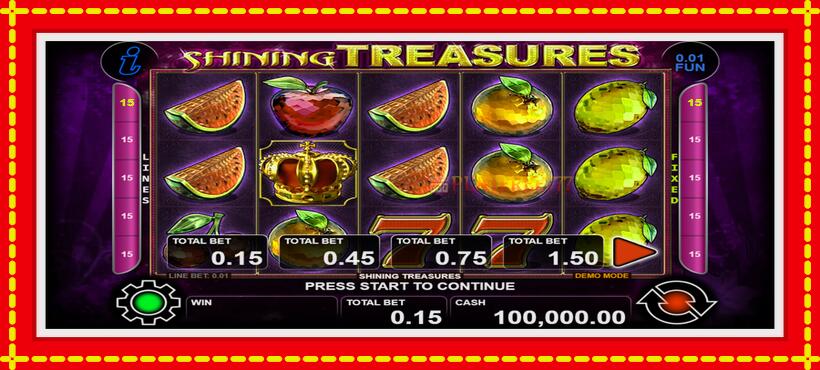 Slot machine Shining Treasures with access to free game online, picture 1