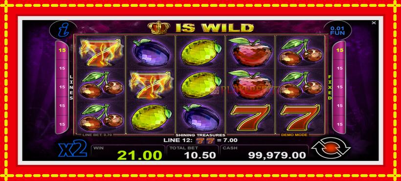 Slot machine Shining Treasures with access to free game online, picture 2