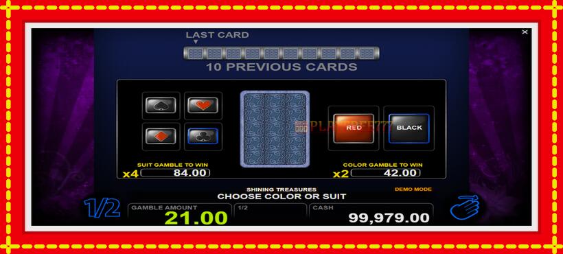 Slot machine Shining Treasures with access to free game online, picture 3