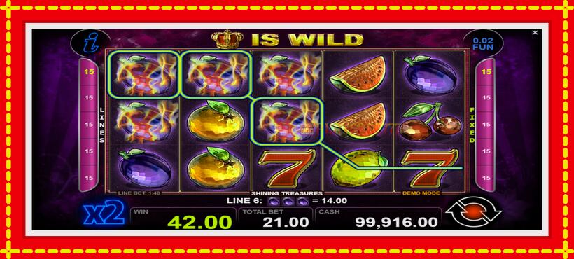 Slot machine Shining Treasures with access to free game online, picture 4