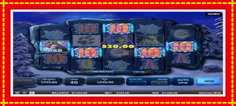 Slot machine Siberian Wolf with access to free game online, picture 3